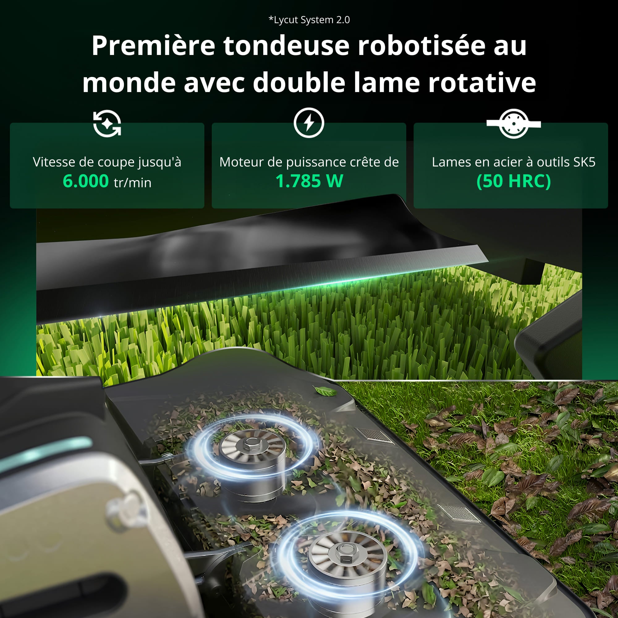 Tondeuse à gazon robotisée Lymow One Plus