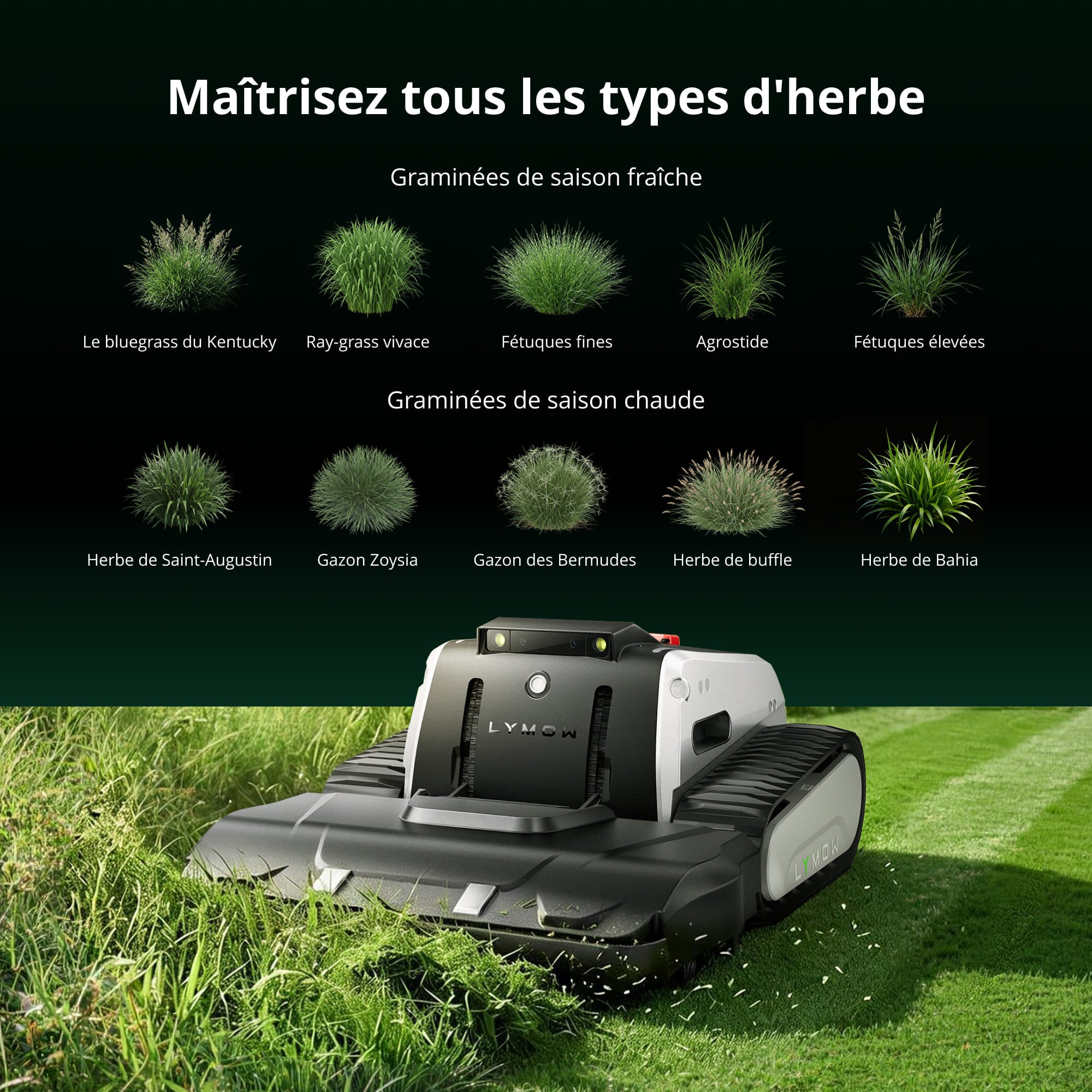 Tondeuse à gazon robotisée Lymow One Plus