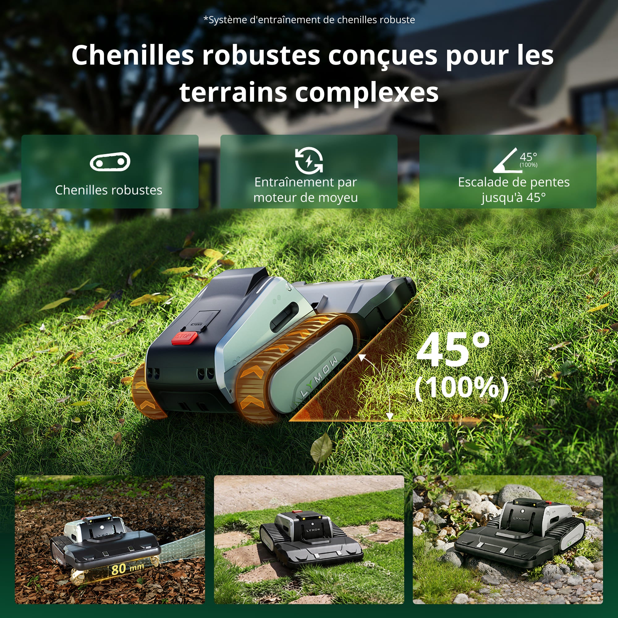 Tondeuse à gazon robotisée Lymow One Plus