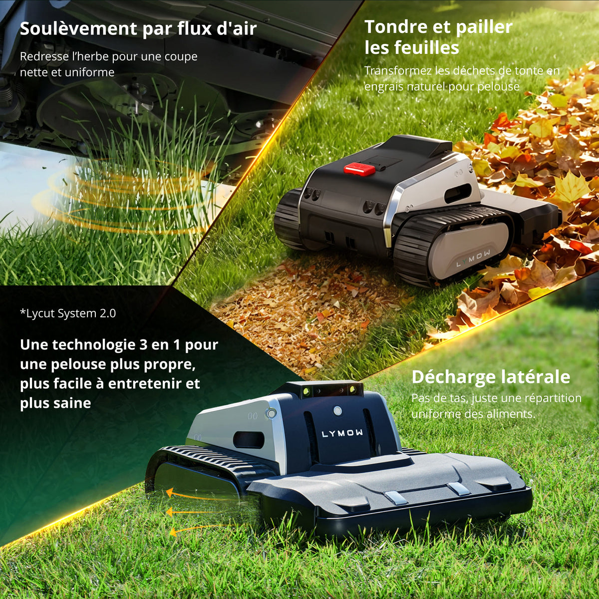 Tondeuse à gazon robotisée Lymow One Plus